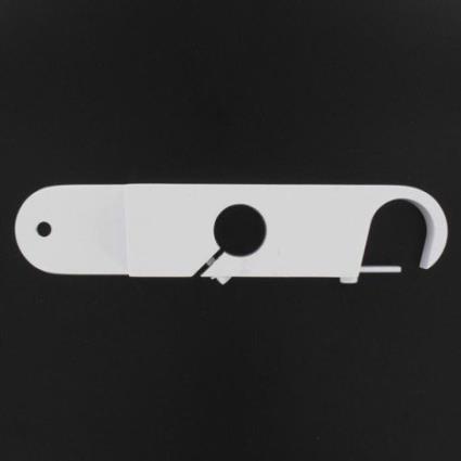 Kit 2 suportes duplos D25CM BRANCO ACETINADO