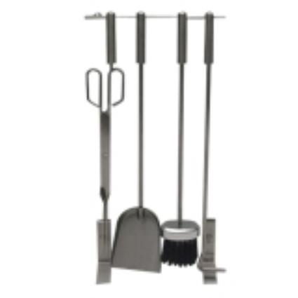 Conjunto de lareira NR13 VIDRO INOX