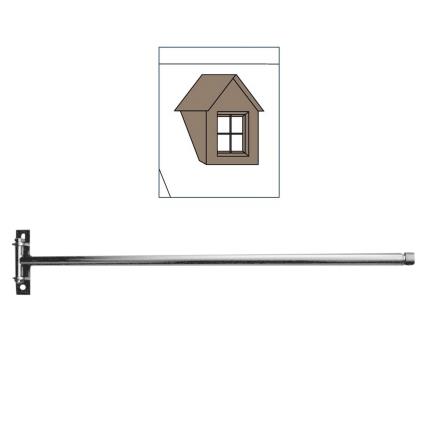 Mini varão extensível PARA JANELA OSCILO BATENTE 60-110CM CROMADO