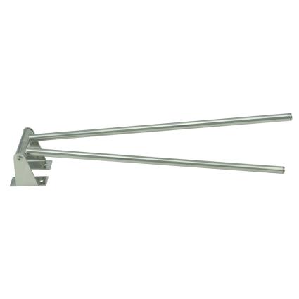 Toalheiro duplo giratório CHIPRE GIRATÓRIO 35 CM INOX BRILHO