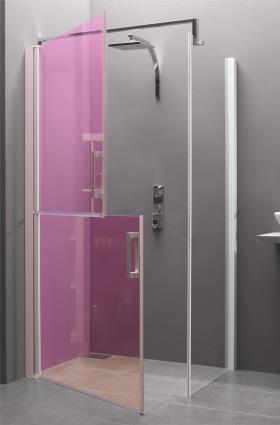 Frontal de duche PORTA DUPLA ESQUERDA 80CM