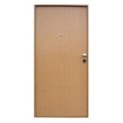 Porta de entrada blindada START CARVALHO 80X204CM ESQUERDA