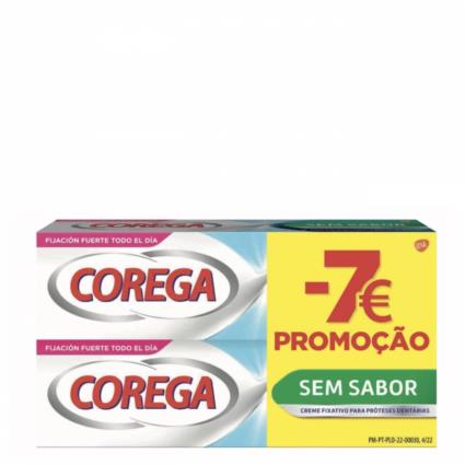 Corega Sem Sabor Duo 2x40gr