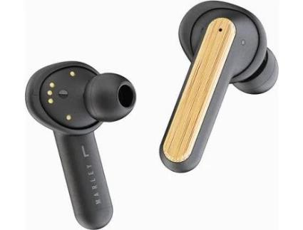 Auriculares Bluetooth True Wireless HOUSE MARLEY EM-DE031-SB (In Ear - Microfone - Noise Canceling - Preto)