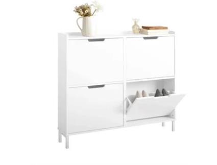 Sapateira SOBUY (Branco - 100x19x91 cm)