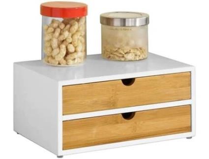 Suporte para Cápsulas de Café SOBUY (Castanho, Branco - 30x20x14 cm)