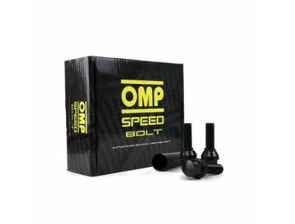 Set Porcas OMP 27 mm Preto 20 uds M14 x 1,25