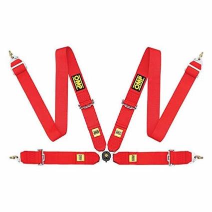 Arnês com 4 pontos de fixação OMP OMPDA801F61 Vermelho