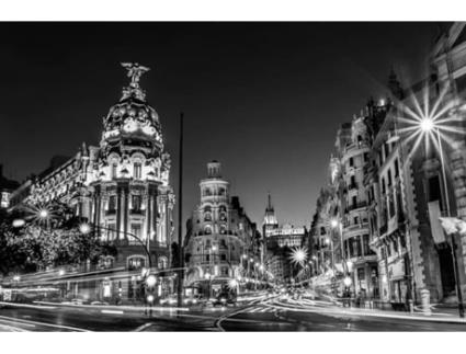 Quadro OEDIM Noite em Madrid (Preto, Branco - 115x60 cm - PVC)