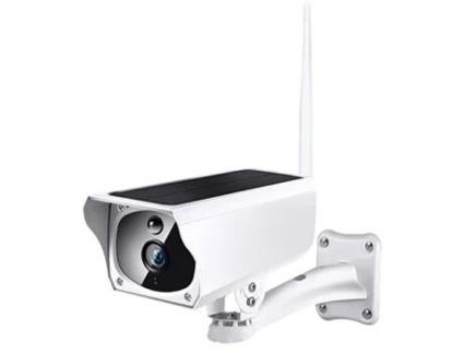 Câmara Fullhd Wifi Sem Fios com Painel Solar e Bateria Recarregável à Prova de Chuva