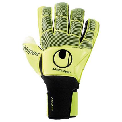 Uhlsport Guantes Portero Absolutgrip Flex Frame Carbon 11 Fluo Yellow / Black