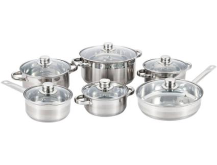 Trem de Cozinha GOODTASTE Festin (Prateado - Metal - 11.5x24x24 cm - 12 Un)