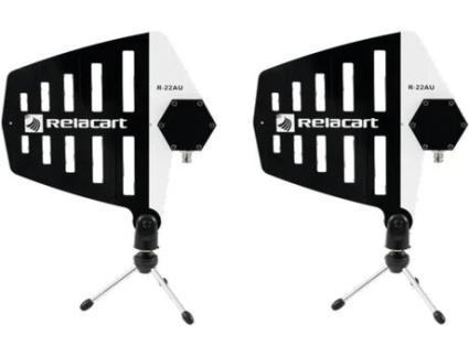 Antena Ativa Direcional de Banda Larga 2x RELACART R-22AU