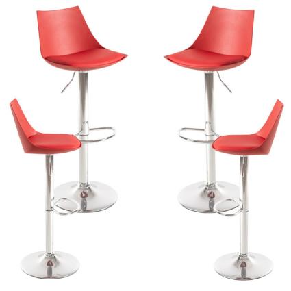 Presentes Miguel - Pack 4 Bancos Nery - Vermelho
