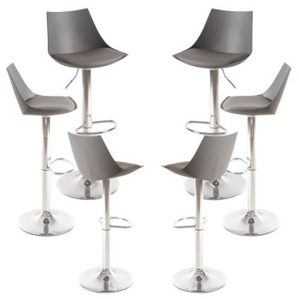 Presentes Miguel - Pack 6 Bancos Nery - Cinza