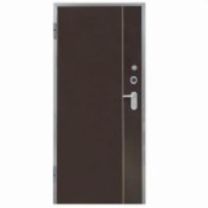 Porta de entrada blindada HI-TECH WENGUÉ 85X204CM ESQUERDA FENÓLICO