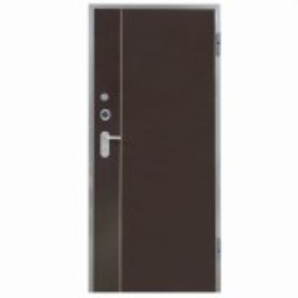 Porta de entrada blindada HI-TECH WENGUÉ 85X210CM DIREITA FENÓLICO