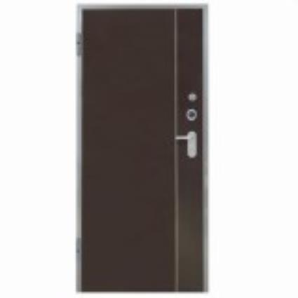 Porta de entrada blindada HI-TECH WENGUÉ 85X210CM ESQUERDA