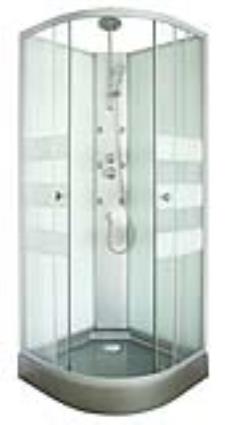 Cabine de hidromassagem AMÉLIA CINZA 90X90CM