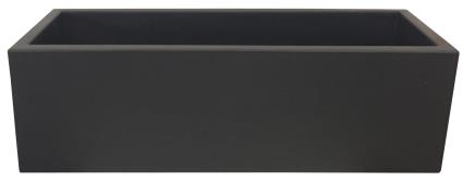 Floreira de polietileno JARA 100X36CM PRETO