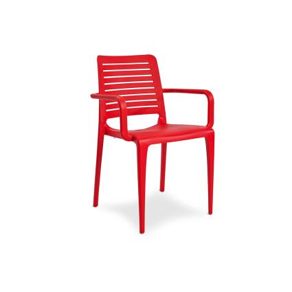 Cadeira de resina PARK VERMELHO