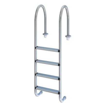 Escada mista  MURO ESTREITO 4DEGRAUS