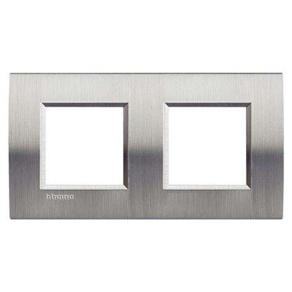 Espelho duplo para 4 módulos LIVING LIGHT AÇO