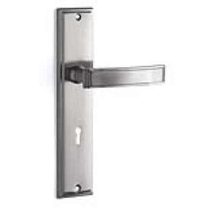 Puxador de porta placa LATÃO ESCOVADO