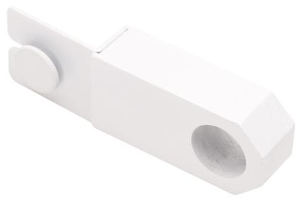 Suporte para barra individual INSPIRE CAIXA D28MM BRANCO