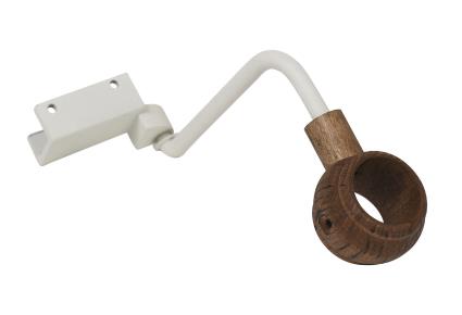 2 suportes para barra individual JANELA DE TETO MADEIRA