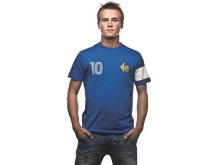 T-shirt para Homem COPA FOOTBALL France Azul para Futebol (XXL)