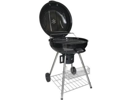 Churrasqueira  de Carbón HAPPY GARDEN Forma Bola Fresno(Preto - Aço - 68 x 58 x 96 cm)