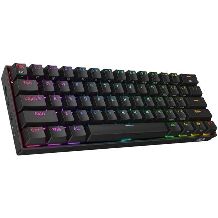 Redragon Draconic K530 Teclado Mecanico Gaming TKL Bluetooth y USB - Iluminacion RGB - Teclas Redragon Brown - Layout USA - Cabl