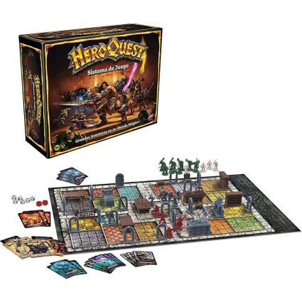 Hasbro Hero Quest Dungeons Avalon Hill Spanish Table Game