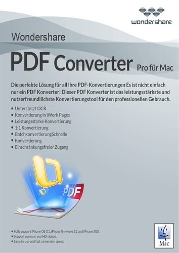 Wondershare PDF Converter Pro für Mac