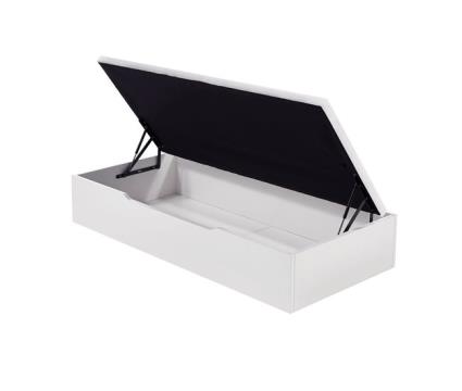 Base Flex Box Lateral Branco 90X190 Cama Rebatível - Roupeiro Horizontal - Conforama