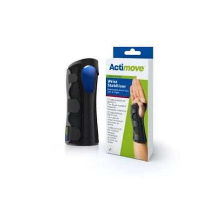 Actimove Estabilizador De Pulso Com Tala De Metal Removível Cor Preto Tamanho L / XL