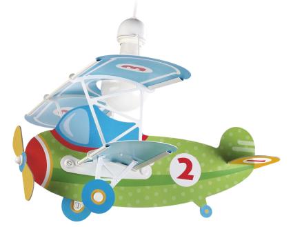 Candeeiro de teto suspenso BABY PLANE VERDE