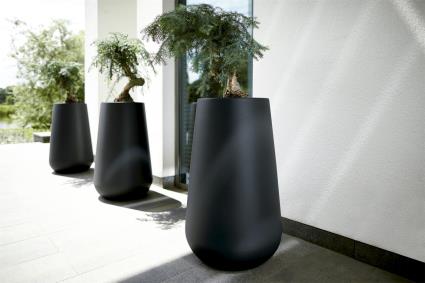 Vaso PURE CONE HIGH D55CM PRETO