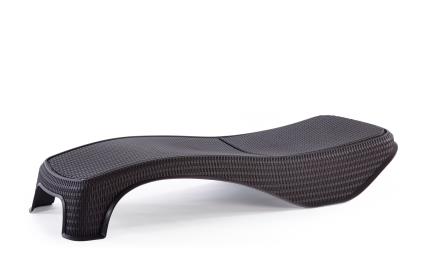 Espreguiçadeira de resina ATLANTIC CASTANHO