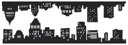 Sticker decorativo SKYLINE NOVA IORQUE