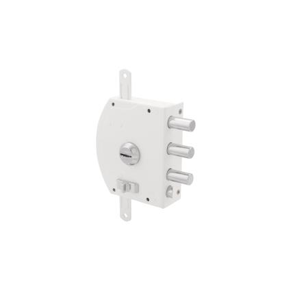 Fechadura de sobrepor BRANCO 60X130 ESQUERDA