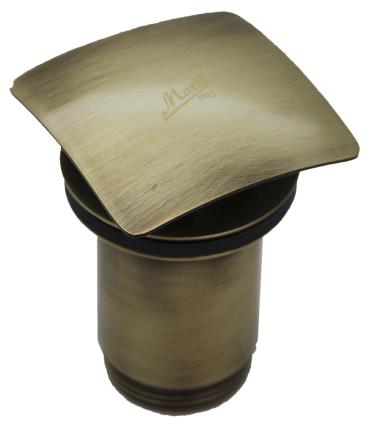 Válvula click clack QUAD. LAVATÓRIO / BIDE BRONZE