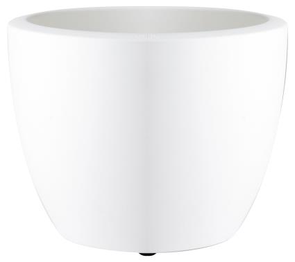 Vaso com rodas PURE SOFT ROUND WHEELS BRANCO