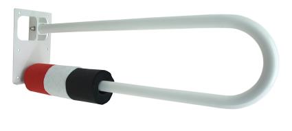 Barra de apoio abatível AÇO BRANCO 73CM