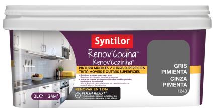 Esmalte de renovação de móveis acetinado COZINHA CINZA PIMENTA 2L 