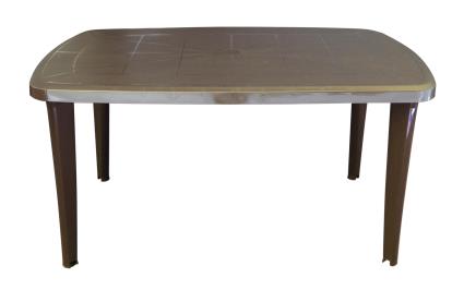 Mesa de resina TONELLE 140X85 CHOCO