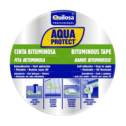 Fita betuminosa  PRETO 10MX10CM