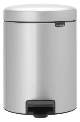 Balde do lixo  NEWICON CINZA METAL 5L
