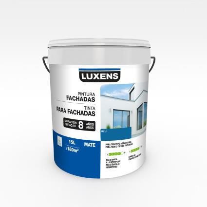 Tinta para fachadas  MATE 8 ANOS 15L AZUL